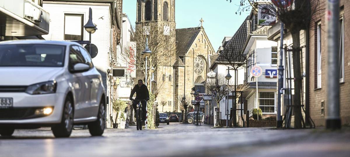 Schermbeck startet Verkehrsversuch auf Mittelstraße