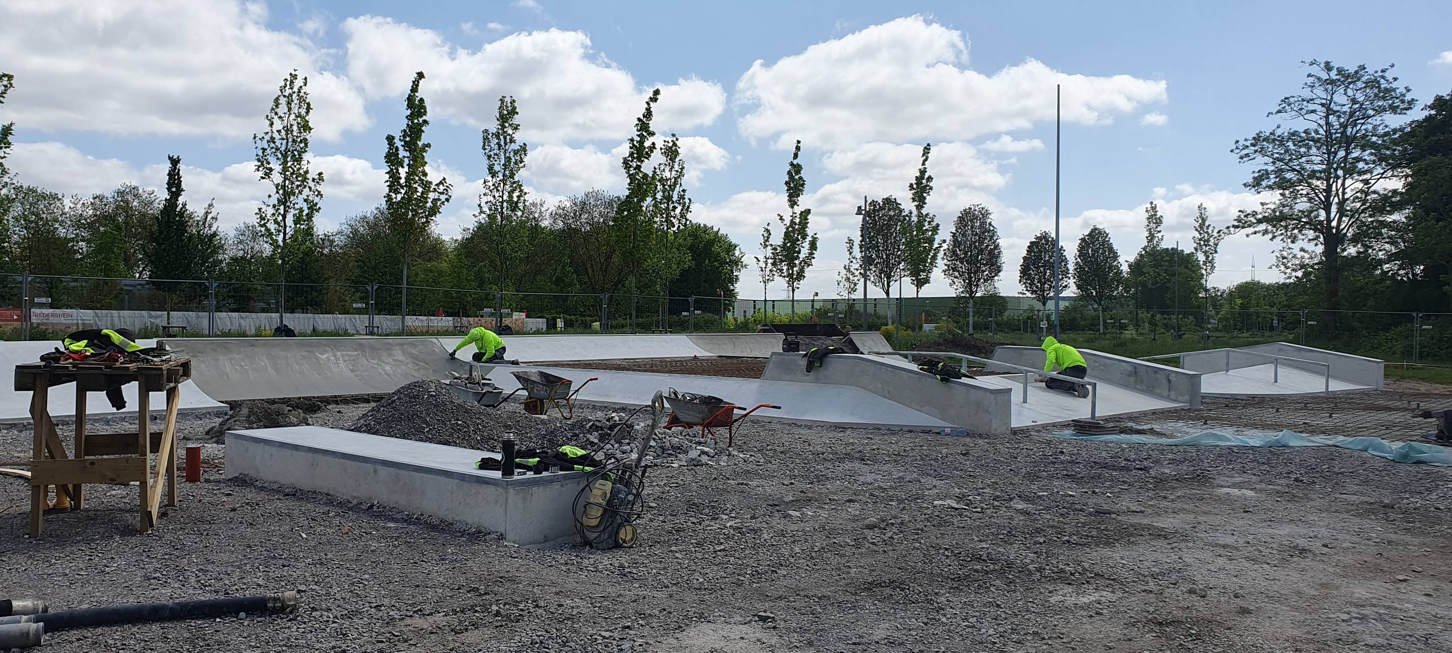 Die Pumptrackanlage in Kamp Lintfort nimmt Form an