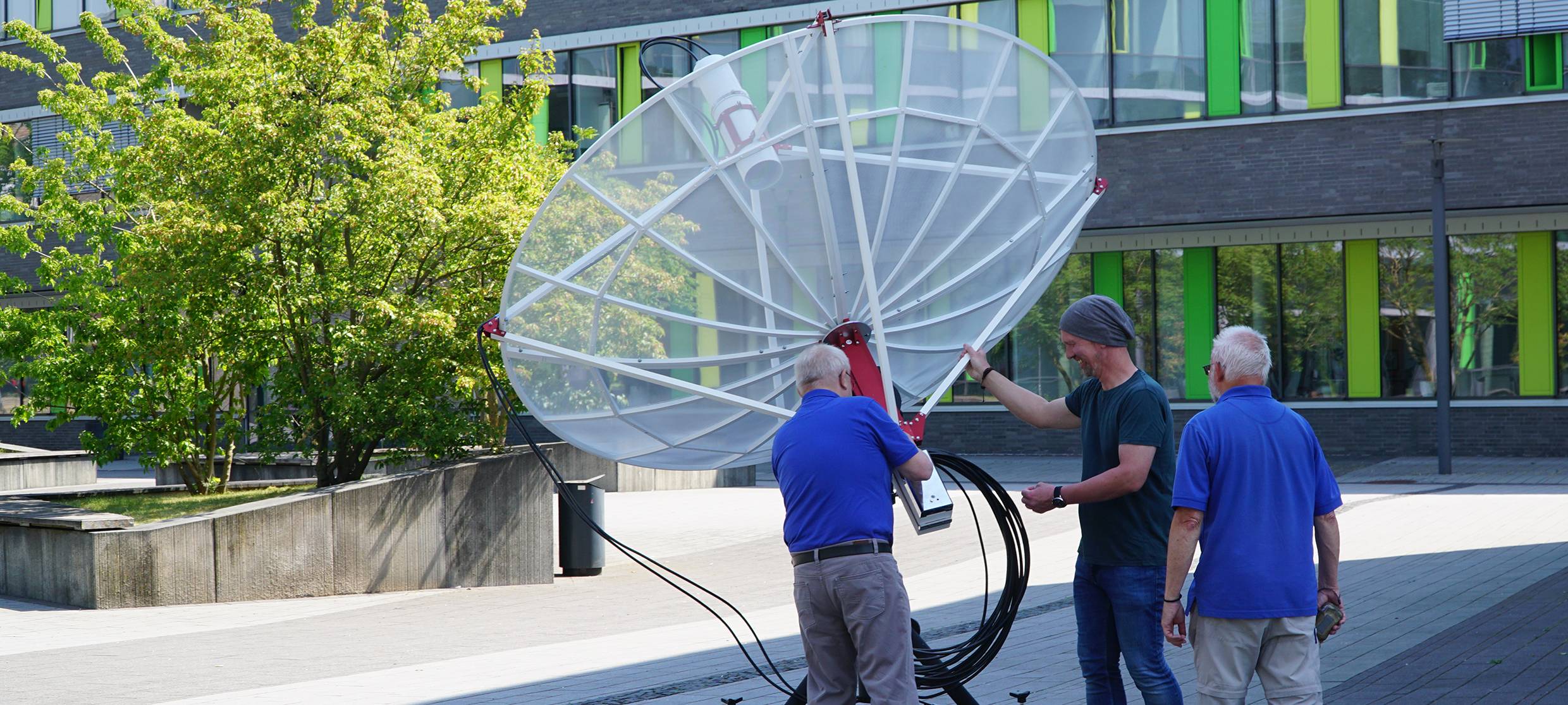 Die Hochschule Rhein-Waal hat jetzt ein Radioteleskop