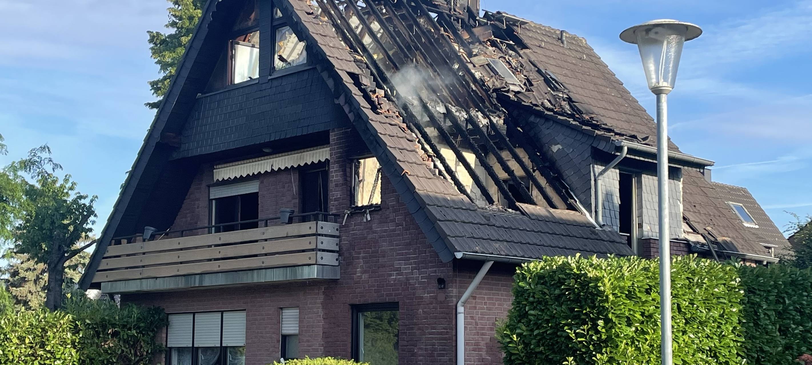 Moers: Einfamilienhaus nach Brand unbewohnbar