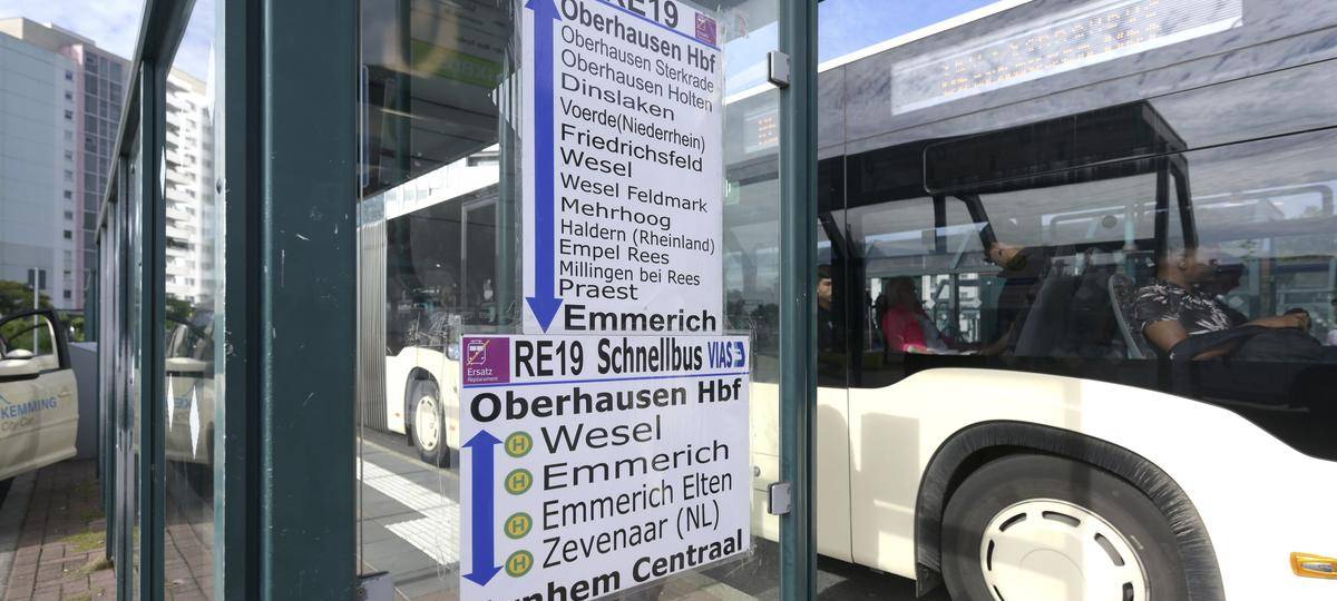 Zugstrecke Wesel-Oberhausen seit heute wieder freigegeben