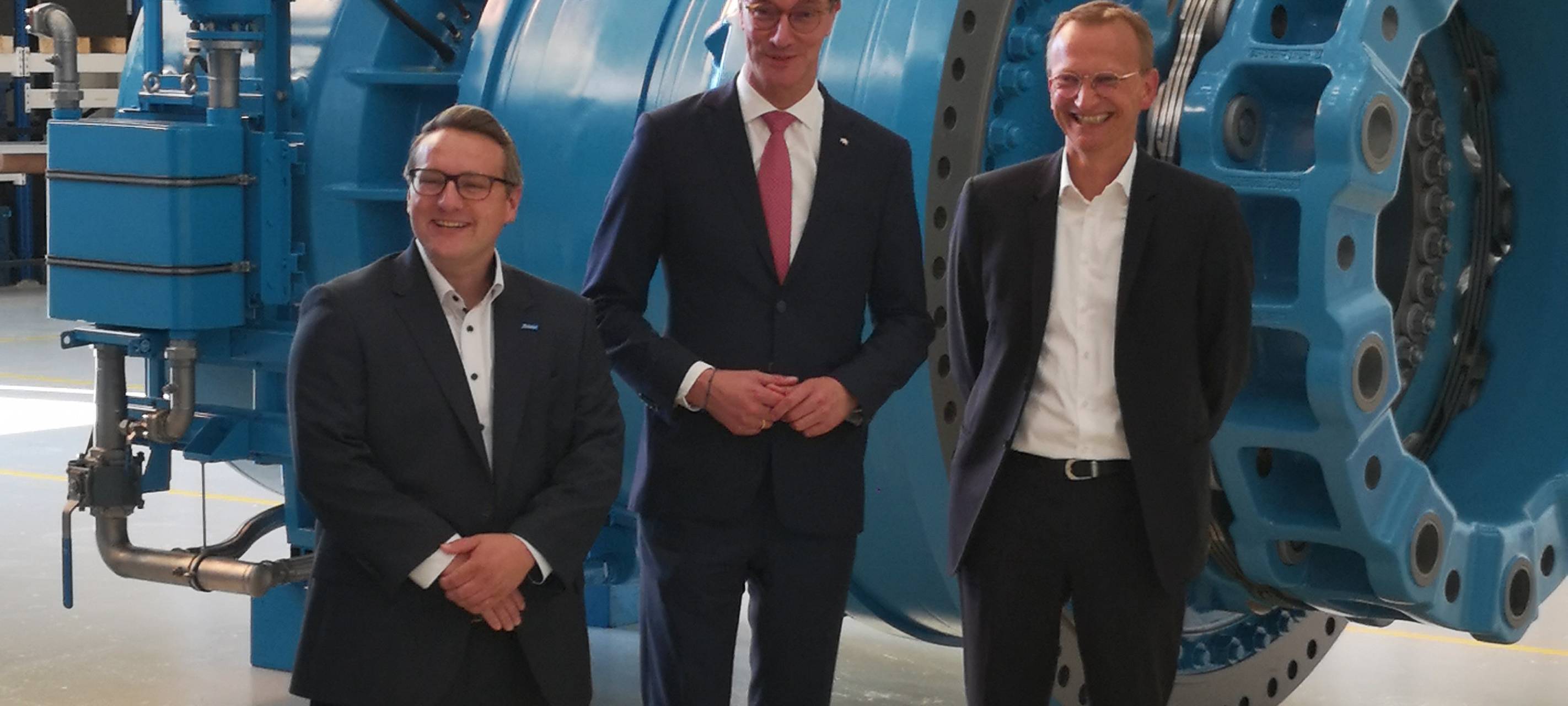 Ministerpräsident Wüst besucht Flender-Standort in Voerde