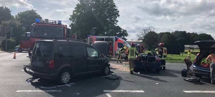 Grünthalkreuzung in Alpen ist nach Unfall wieder frei