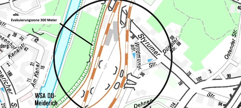 In Duisburg-Meiderich ist eine Bombe entschärft worden