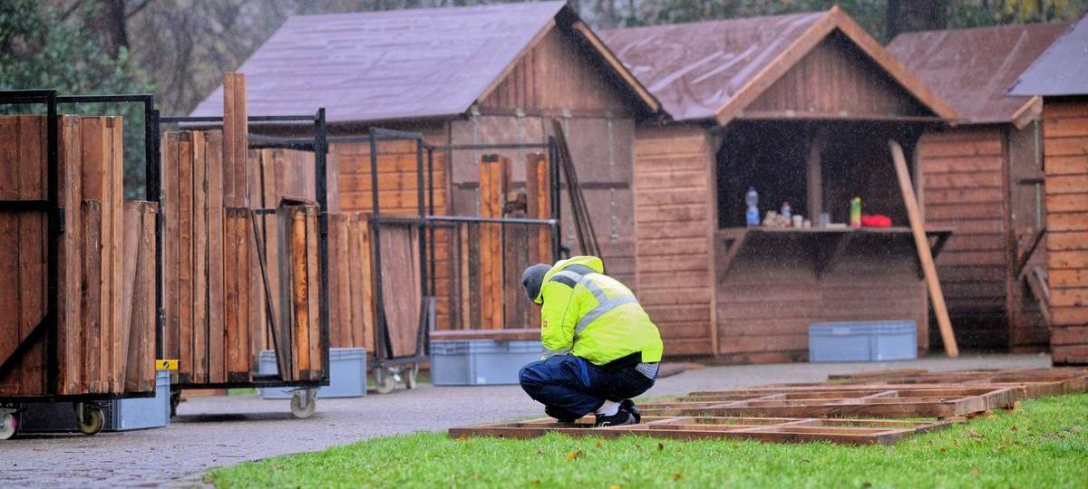 Im Weseler Heubergpark feiert der Hüttenzauber Premiere