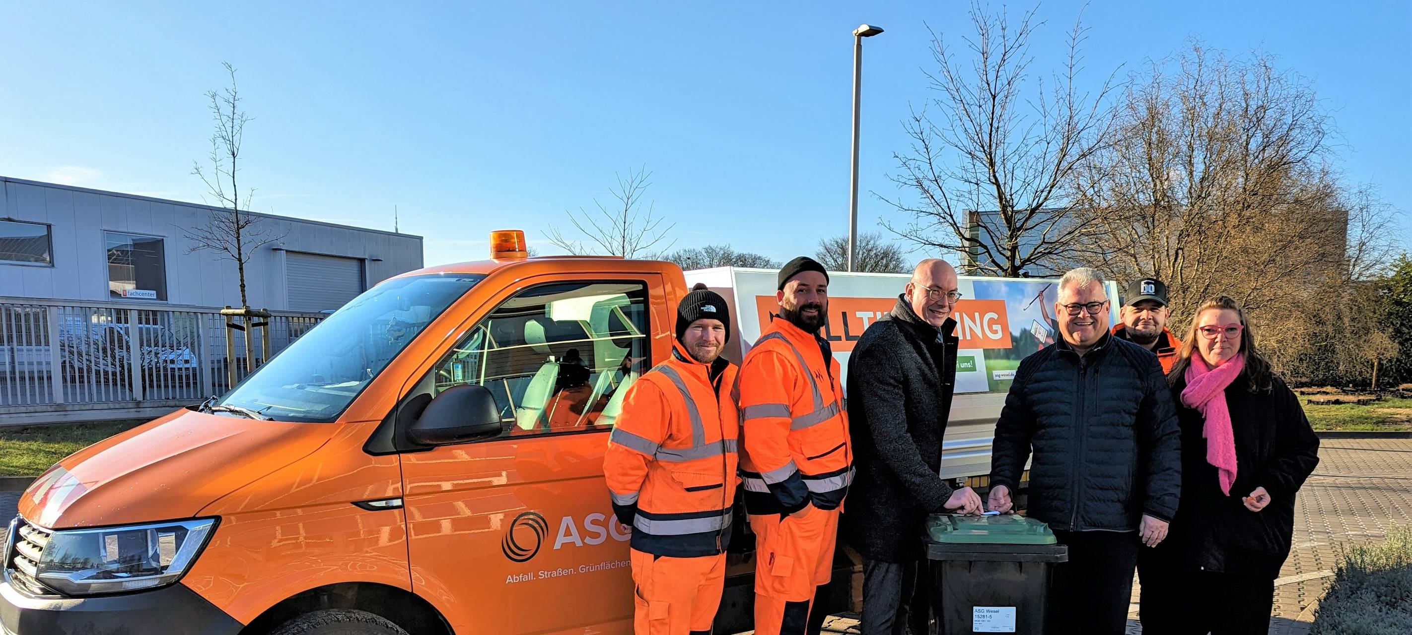 Wesel chipt über 40tausend Mülltonnen