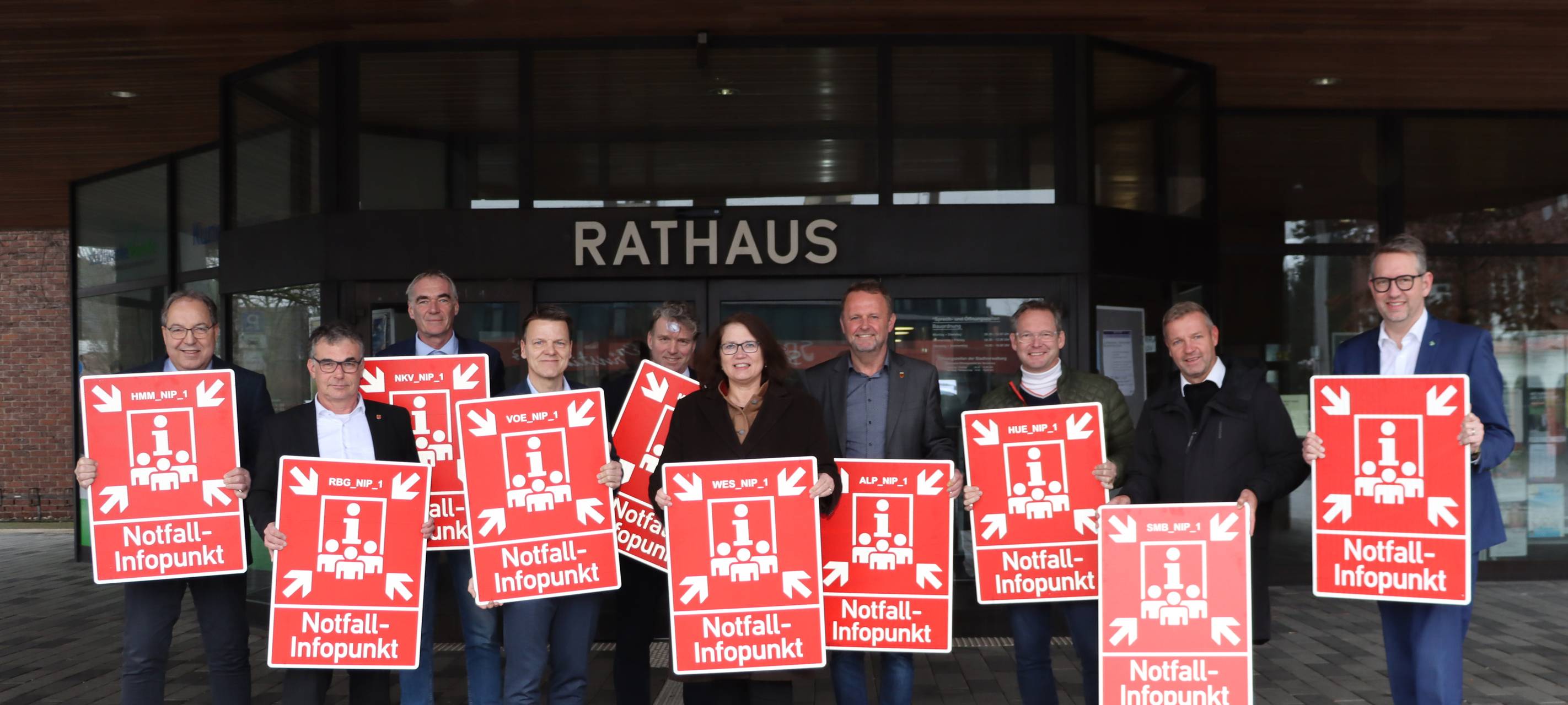 Kamp-Lintfort hat acht Notfallinfopunkte ausgeschildert