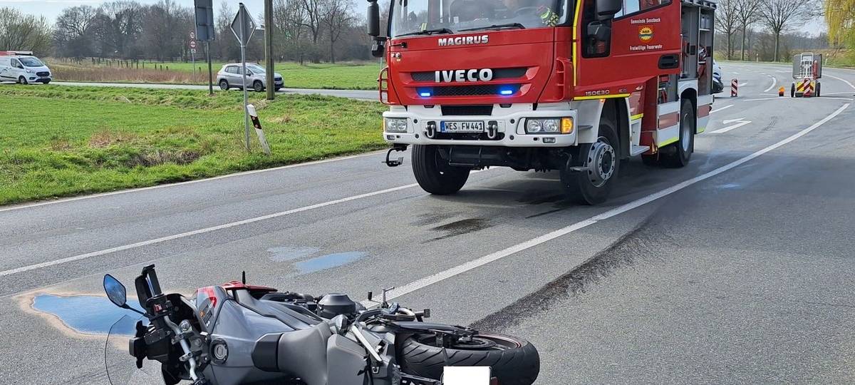 Zwei Motorradunfälle forderten Sonsbecker Feuerwehr