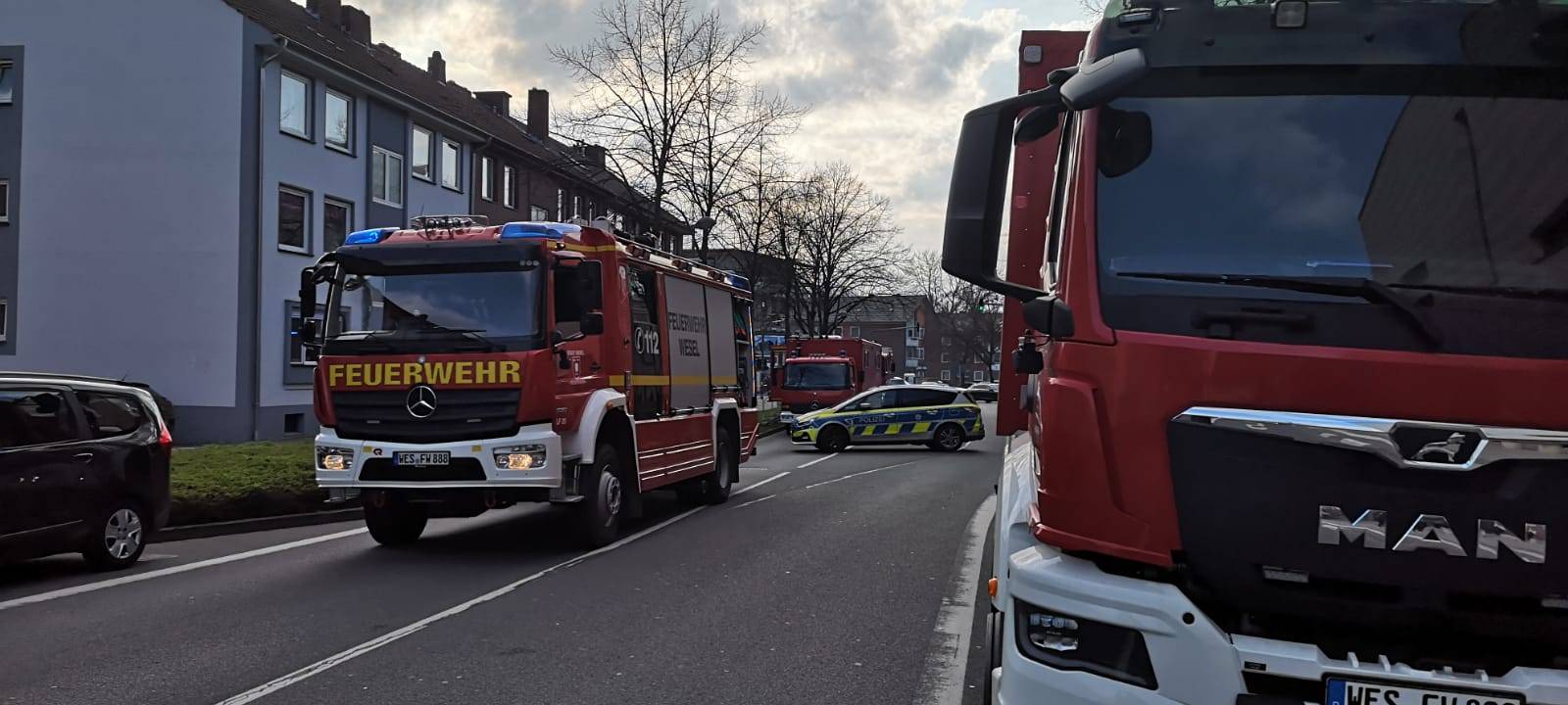 Drohne entdeckt Leiche nach Brand in Weseler Innenstadt