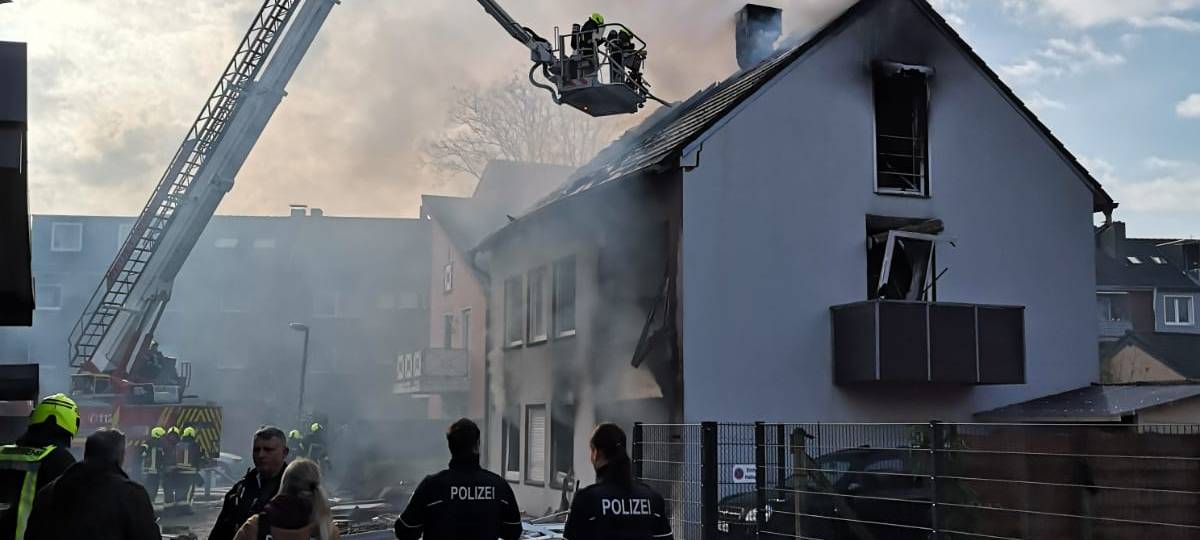 Drohne entdeckt Leiche nach Brand in Weseler Innenstadt