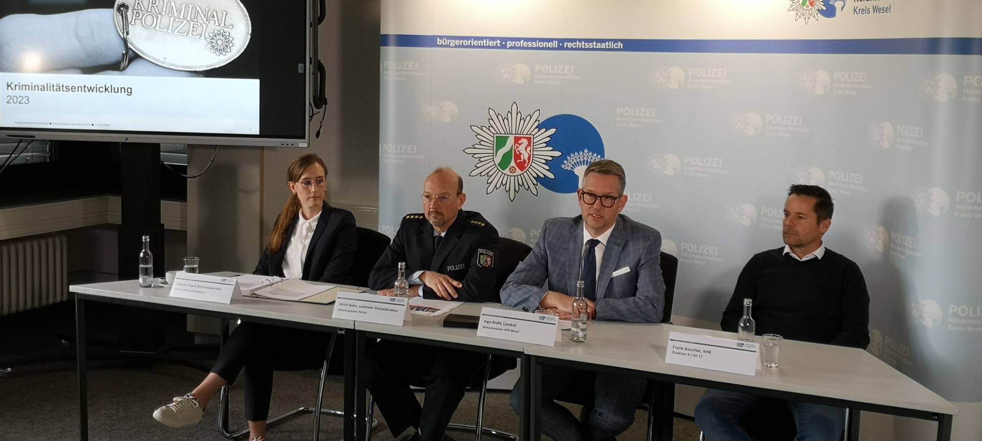 Kreispolizei Wesel: Straftaten in 2023 gestiegen