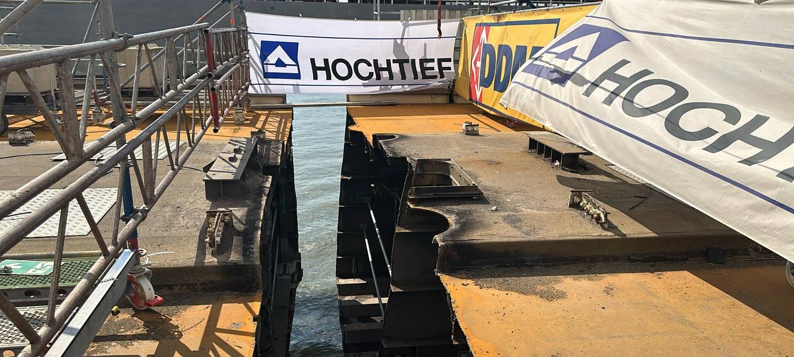 "Meilenstein" auf alter Rheinbrücke Neuenkamp erreicht