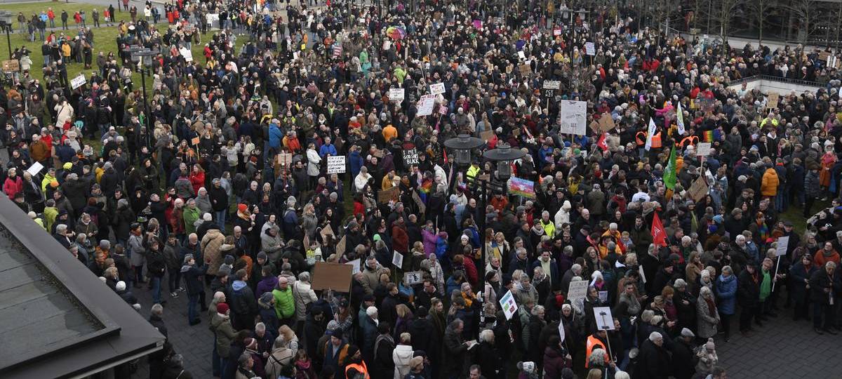 Demo für Demokratie in Dinslaken vor der Europawahl