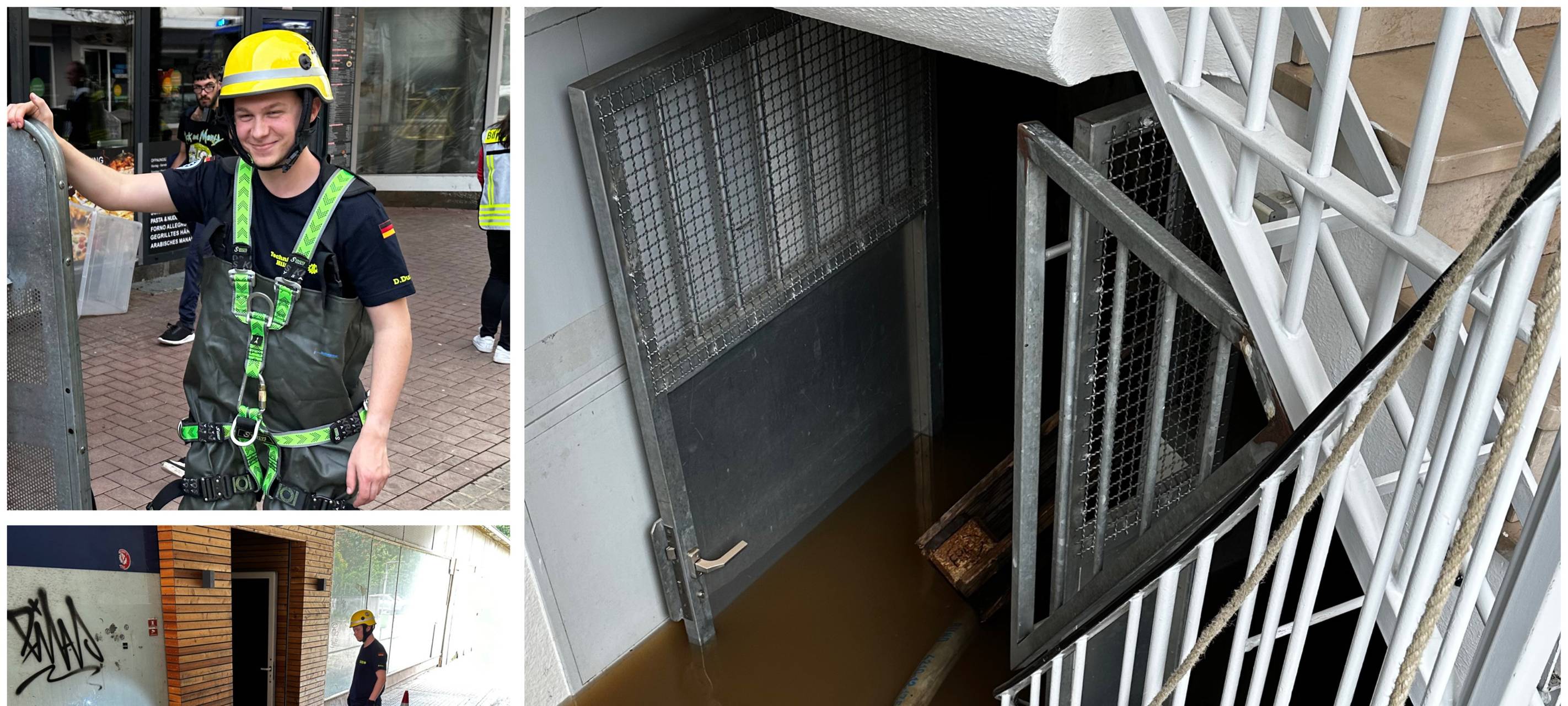 Dinslakener THW-Team unterstützt nach Hochwasser im Saarland