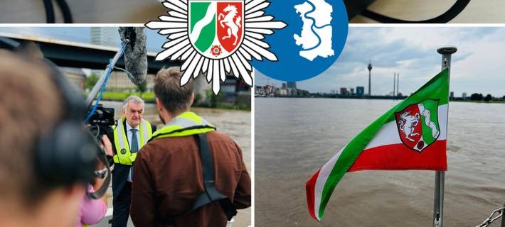 Polizei warnt mit VR-Brillen vor Gefahren des Rheins