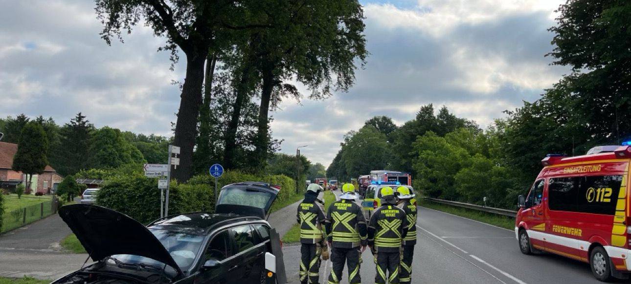 Zwei Leichtverletzte bei Unfall auf Gahlener Straße in Hünxe