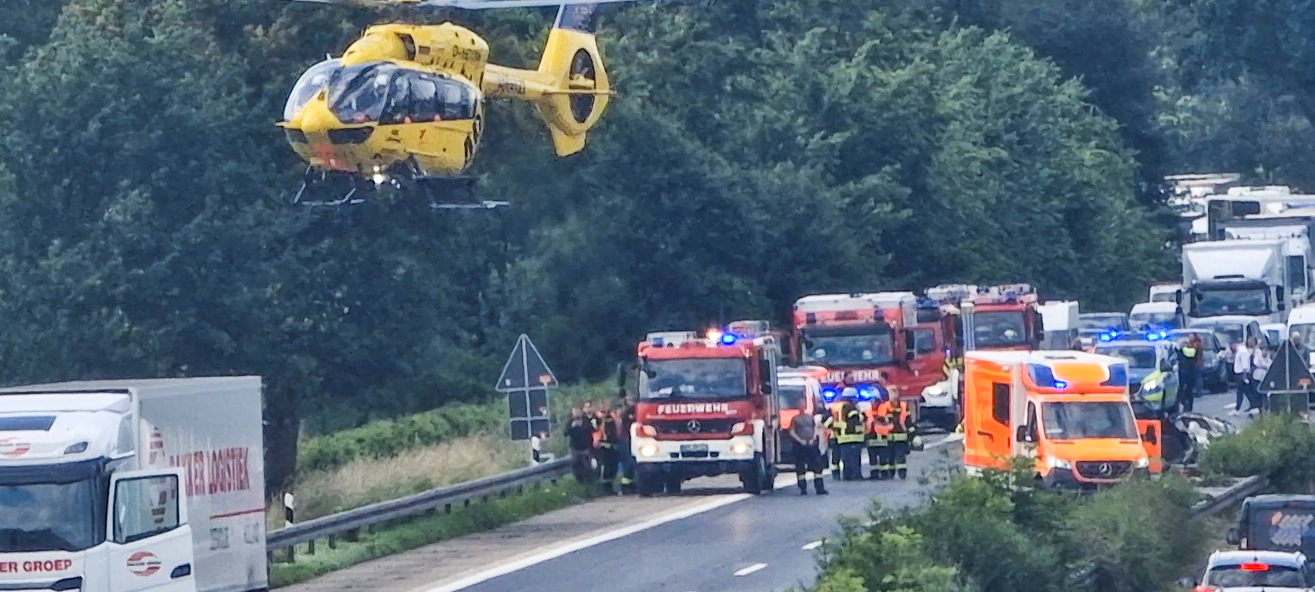 Schwerer Unfall auf A3 zwischen Hamminkeln und Wesel