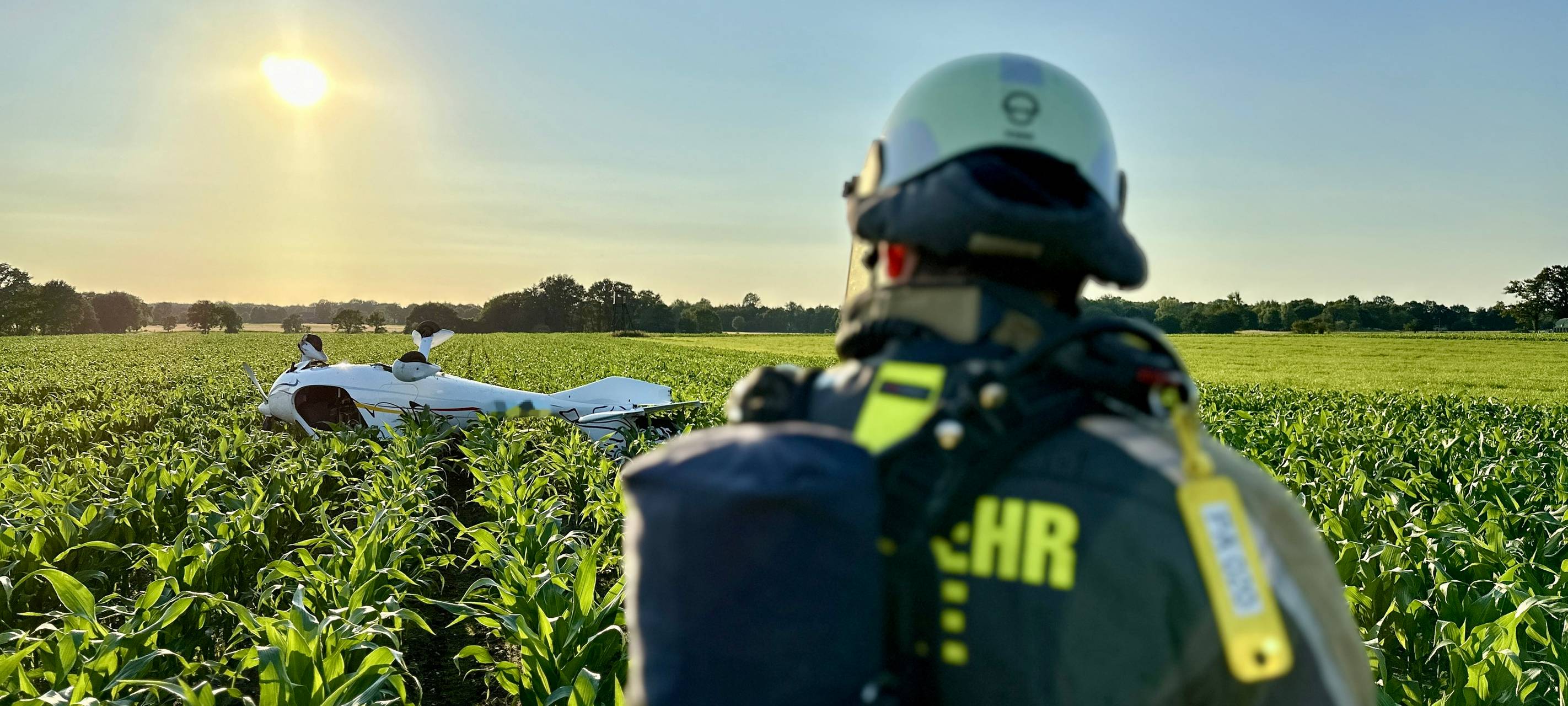 In Hünxe musste ein Ultraleichtflugzeug notlanden