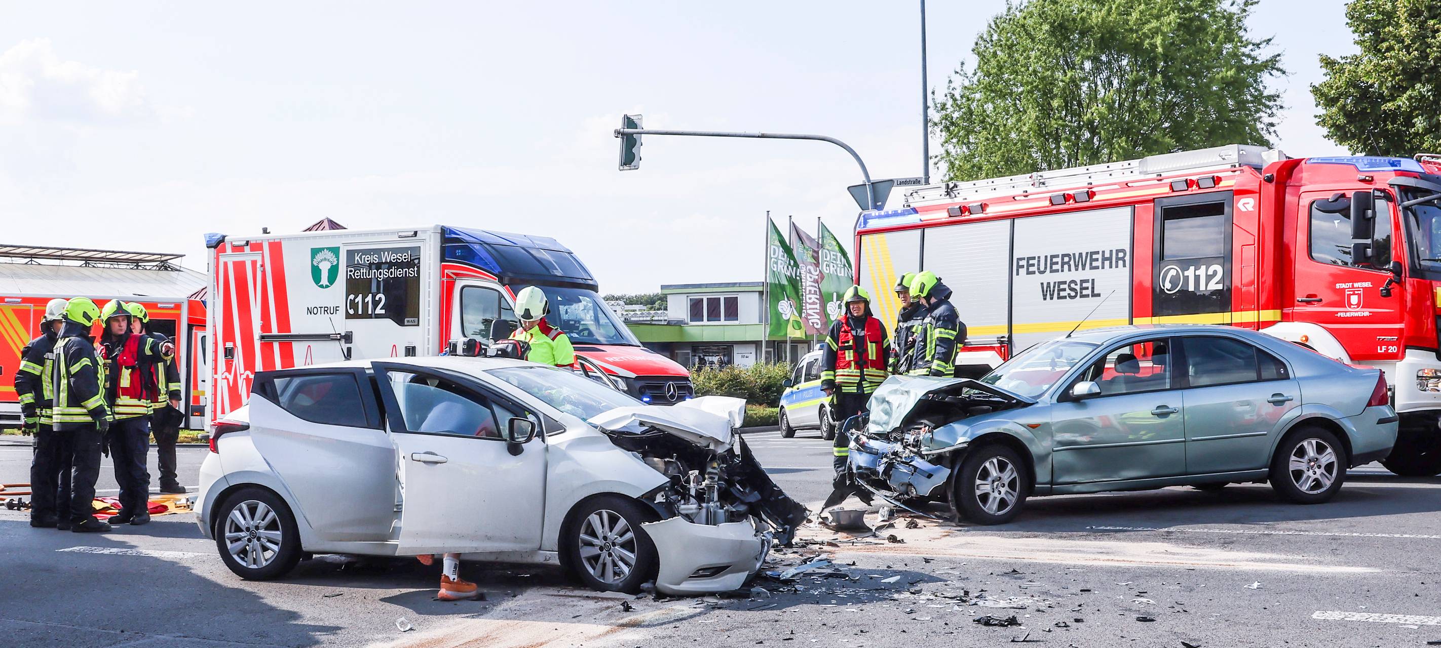 Unfall sorgte in Wesel für Sperrung der B58