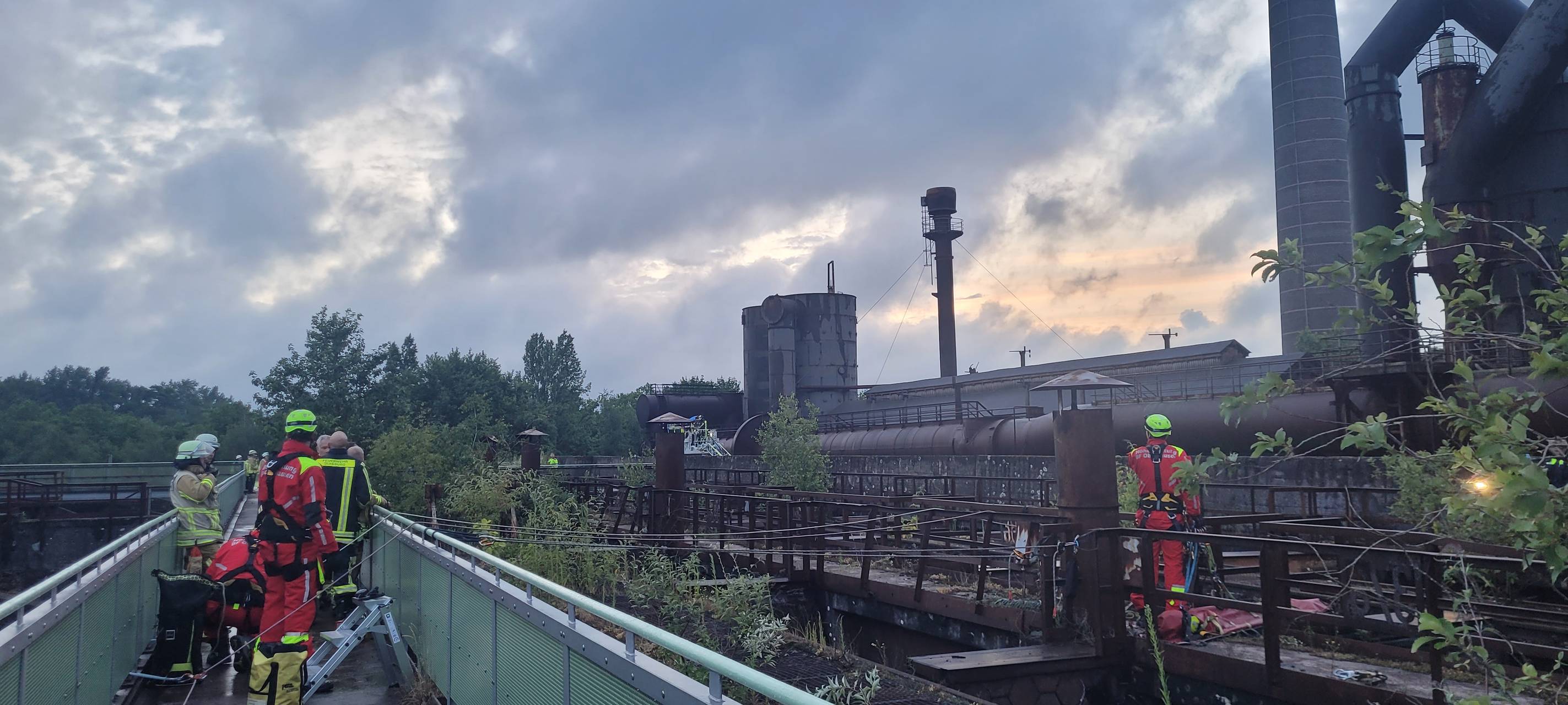 Geglückter Rettungseinsatz im Landschaftspark-Nord in Duisburg
