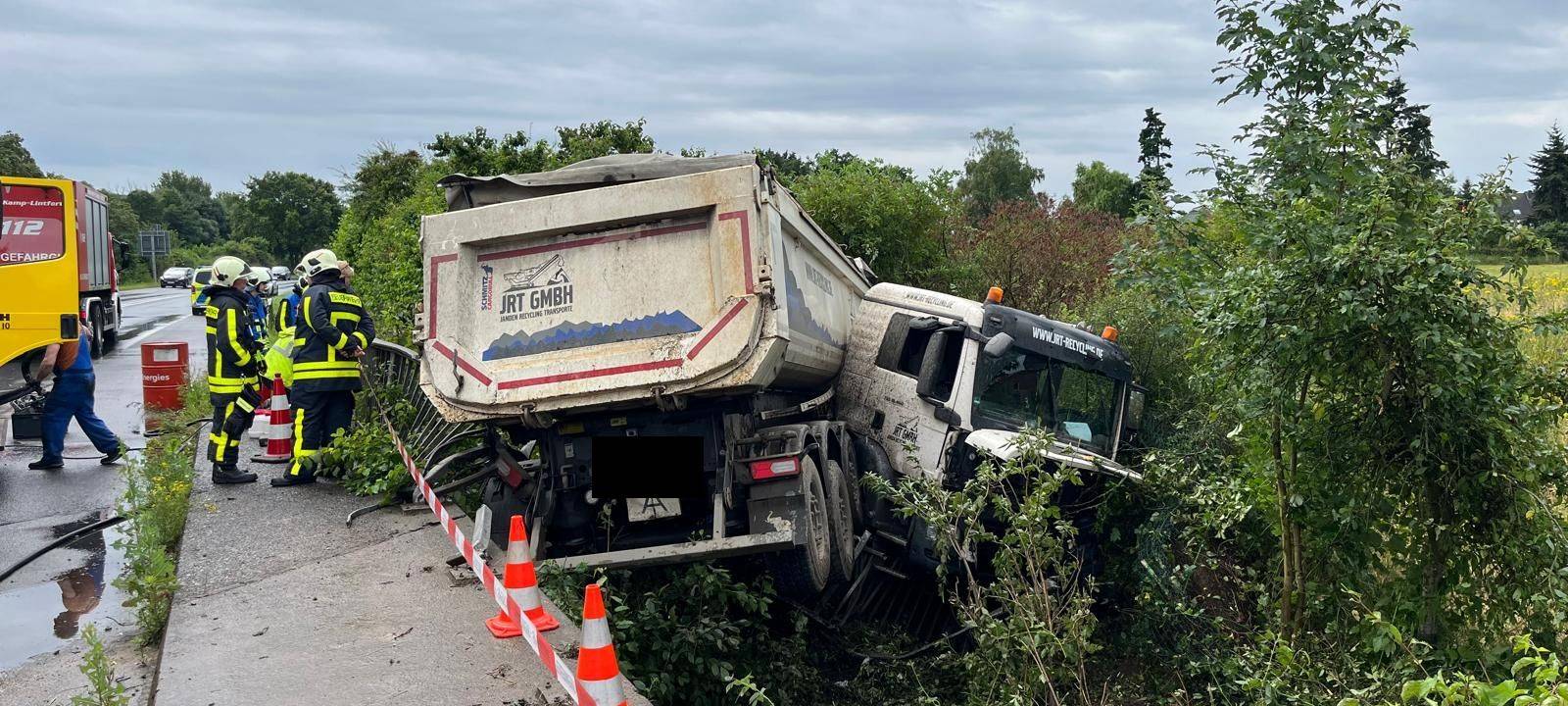 In Kamp-Lintfort musste ein LKW geborgen werden