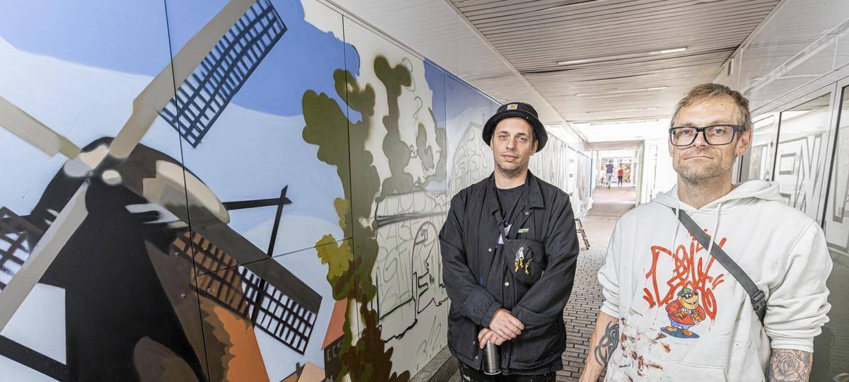 Graffiti in Dinslakener Innenstadtpassage wird erweitert