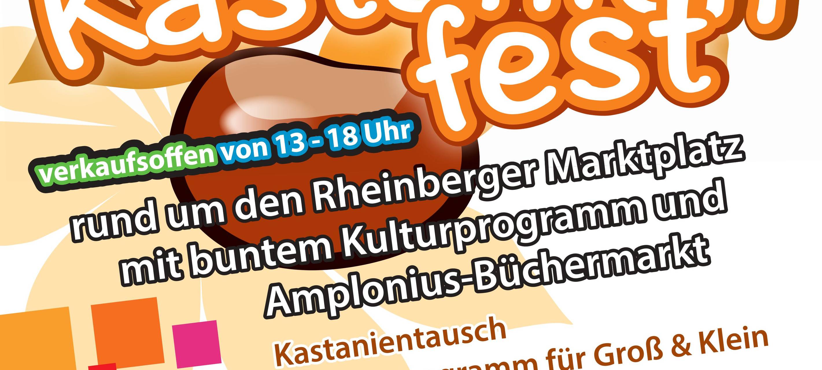Rheinberg feiert Sonntag das Kastanienfest