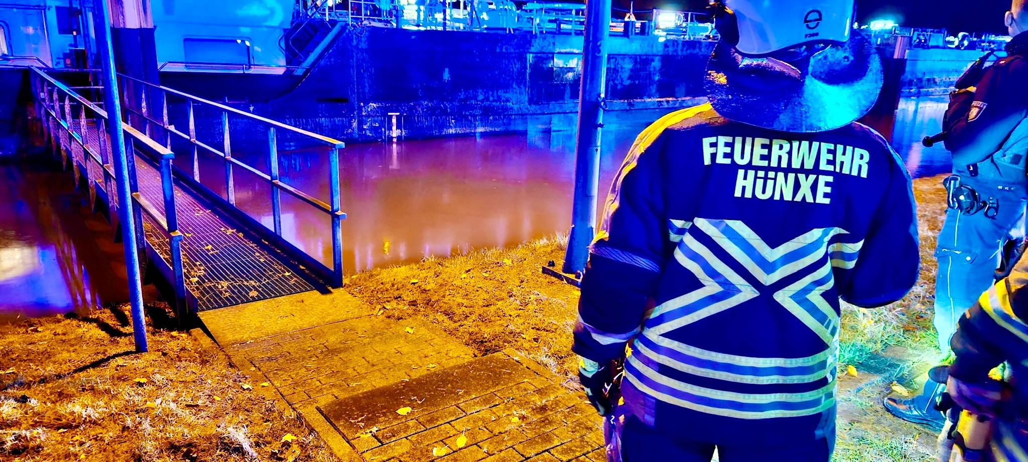 Kollision auf dem Wesel-Datteln-Kanal in Hünxe