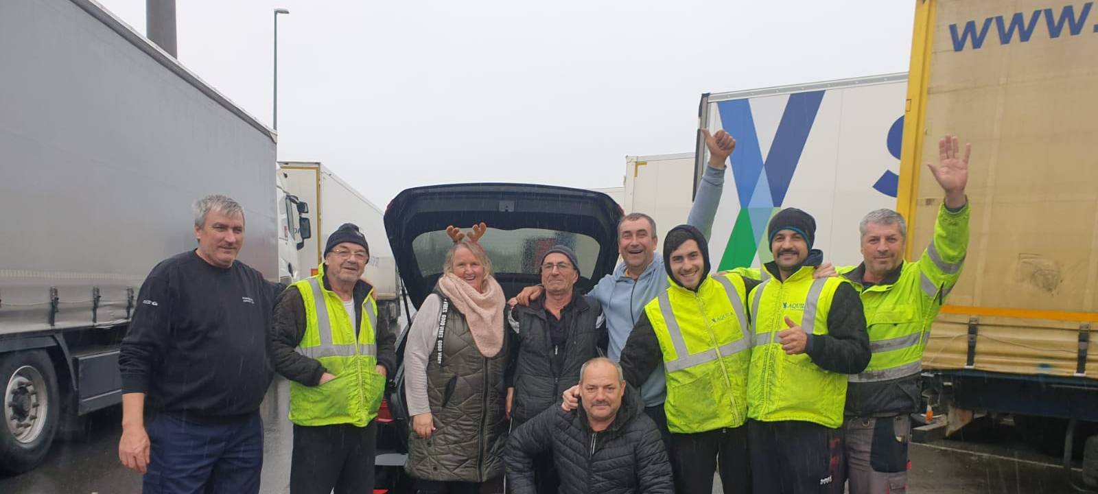 Weihnachtsaktion für Lkw-Fahrer