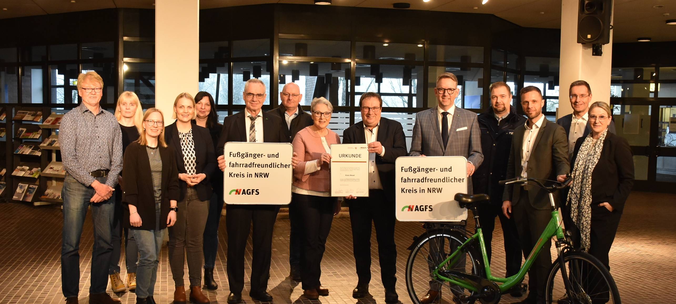 Kreis Wesel ist fußgänger- und fahrradfreundlich