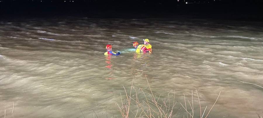 In Xanten wurde ein Auto aus dem Rhein geborgen