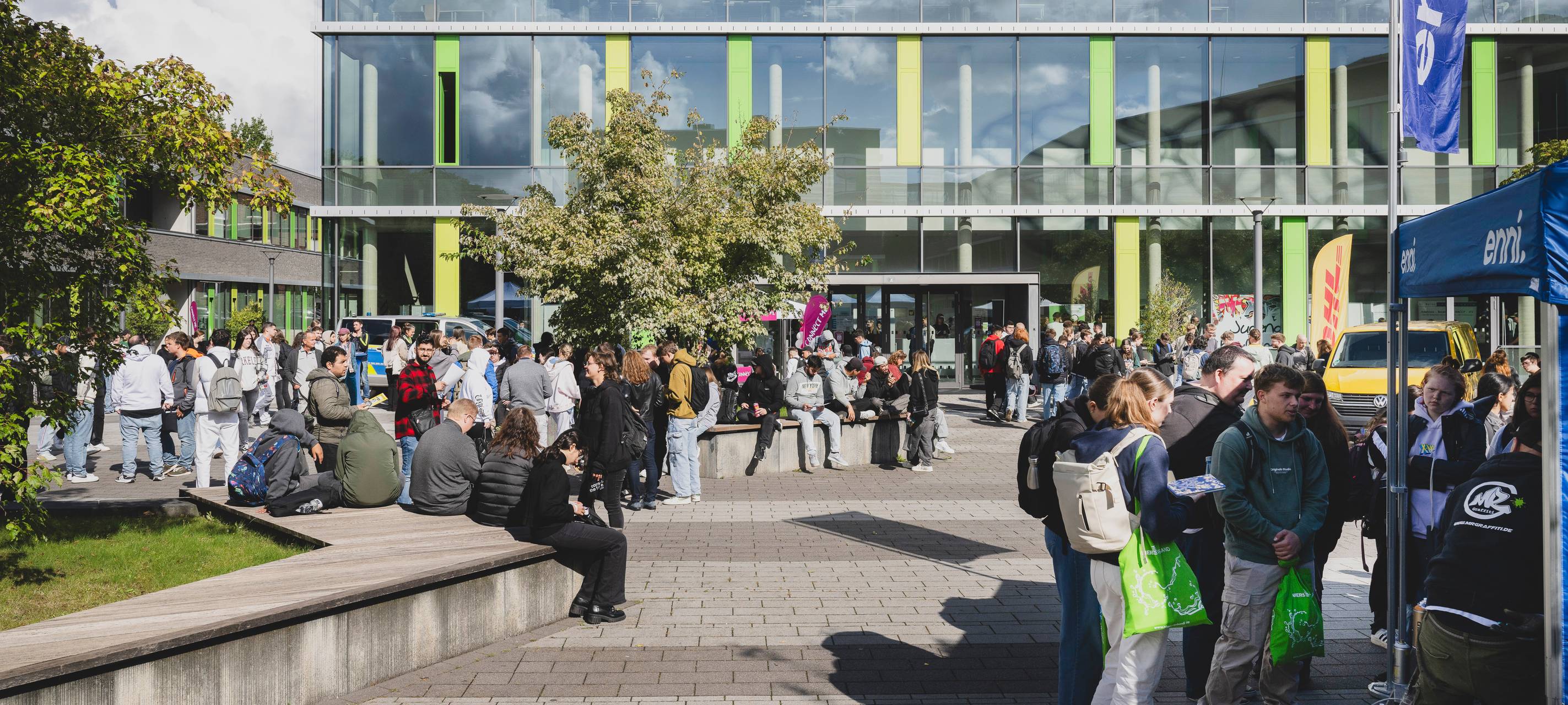 Semesterstart für die neuen Studierenden in Kamp-Lintfort
