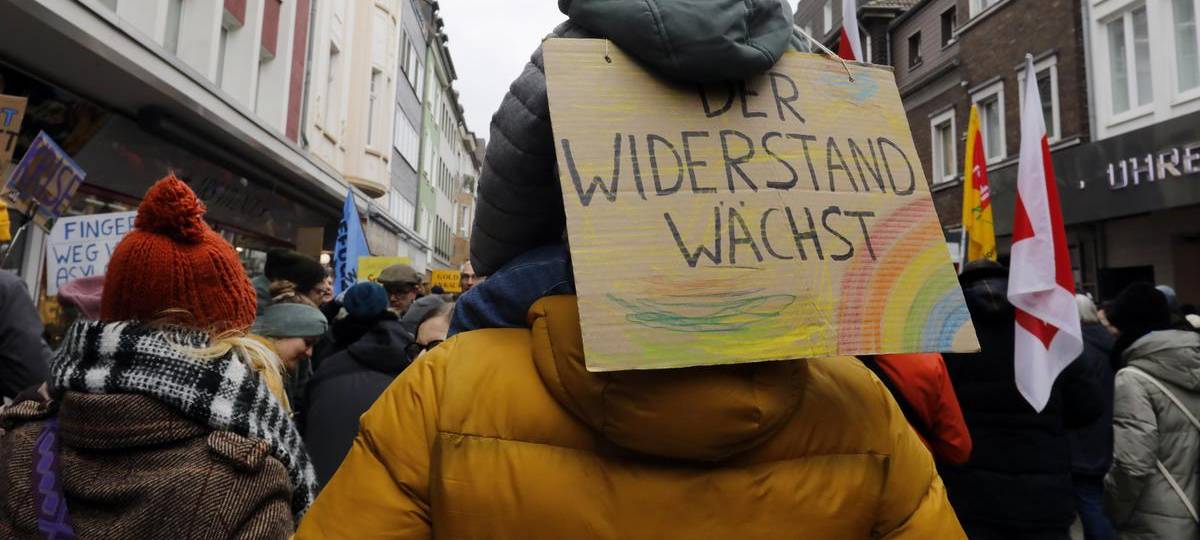 Demos gegen den Rechtsruck u.a. in Rheinberg und Oberhausen