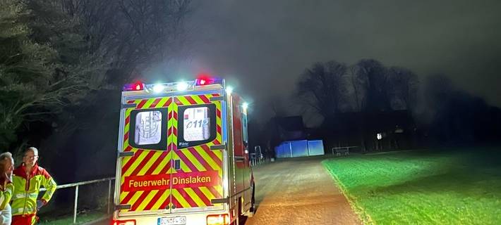 Rettungshubschrauber landet nach Treppensturz in Dinslaken