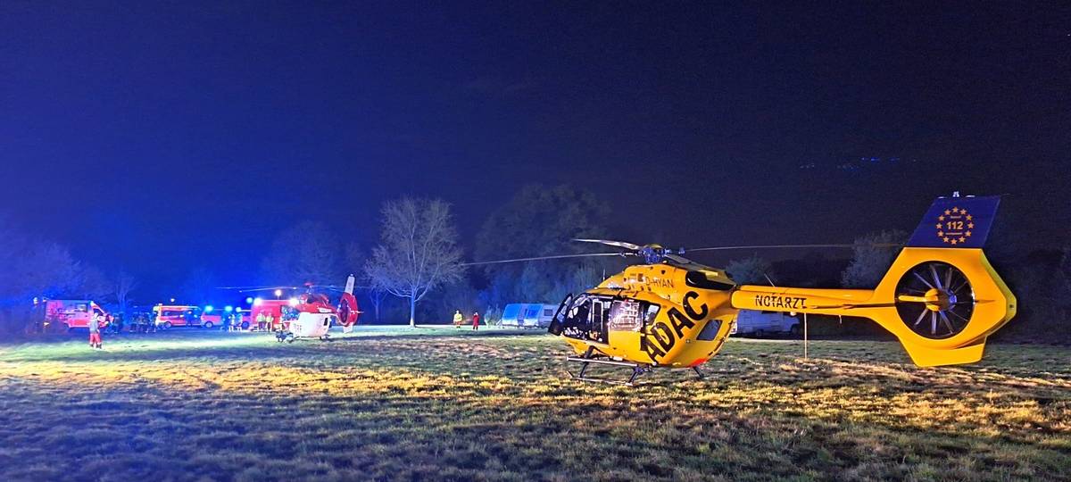Unglück mit Tisch-Kamin auf Campingplatz in Sonsbeck