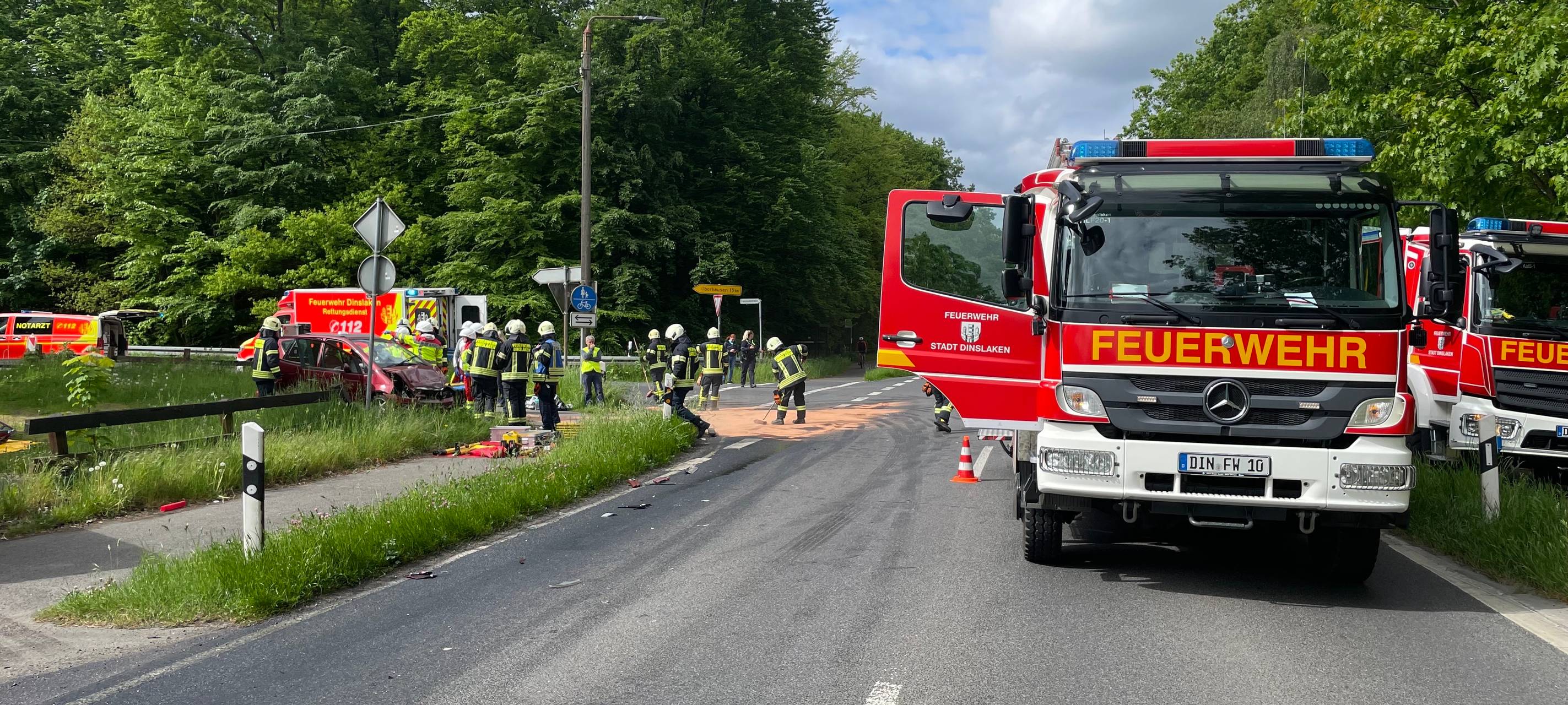 Dinslaken: Erdaushub nach Unfall