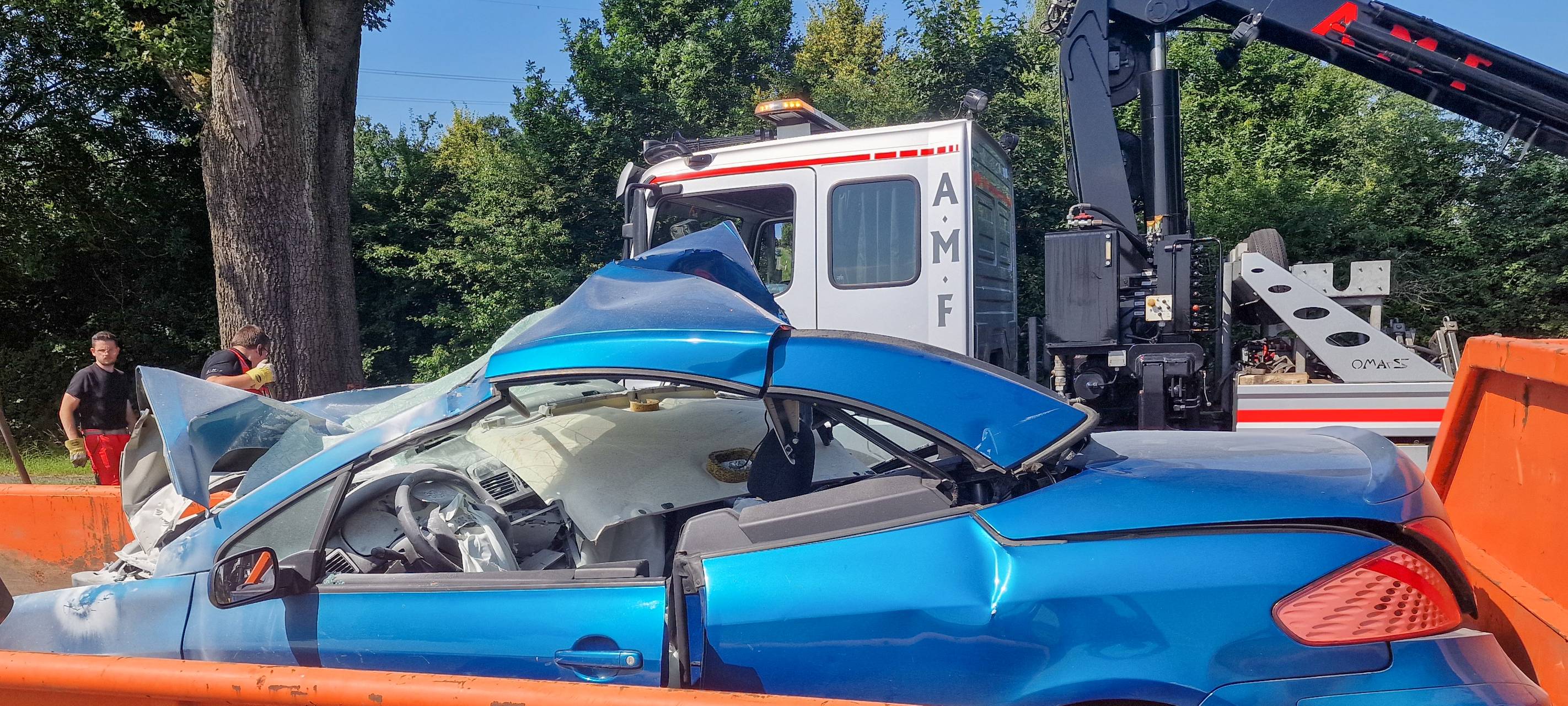 Autofahrer prallt gegen Baum in Hamminkeln und stirbt