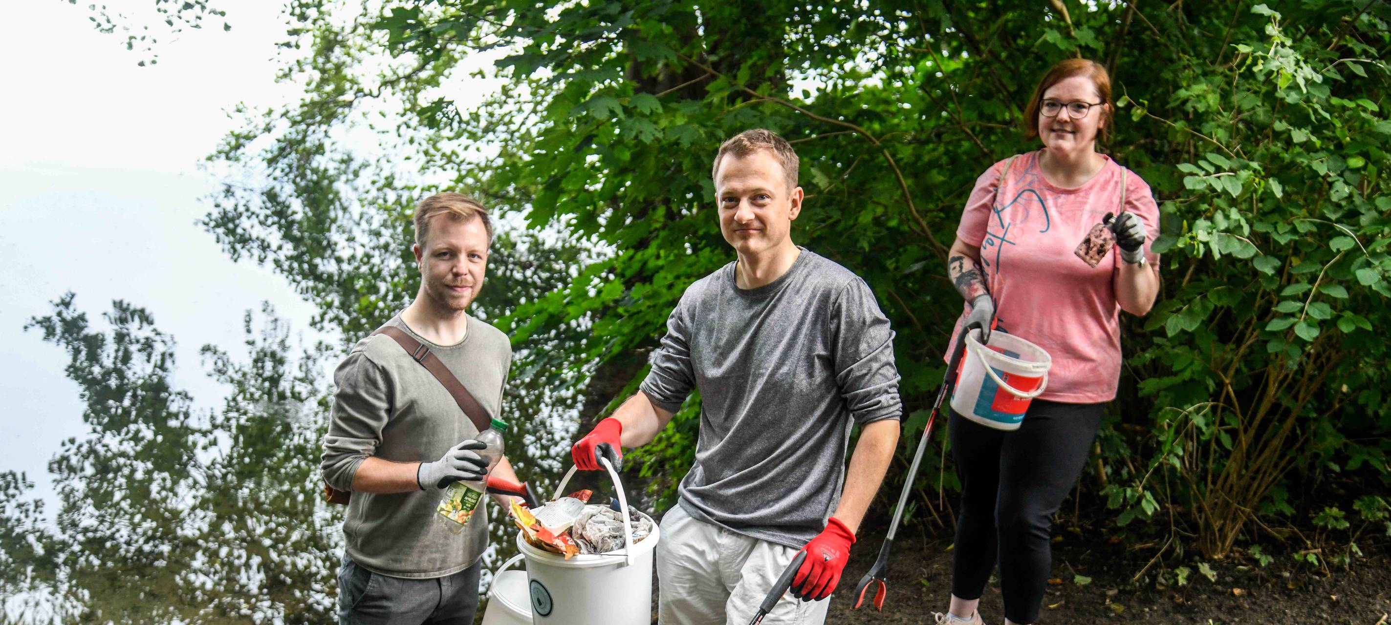 Der Tender soll von Müll befreit werden