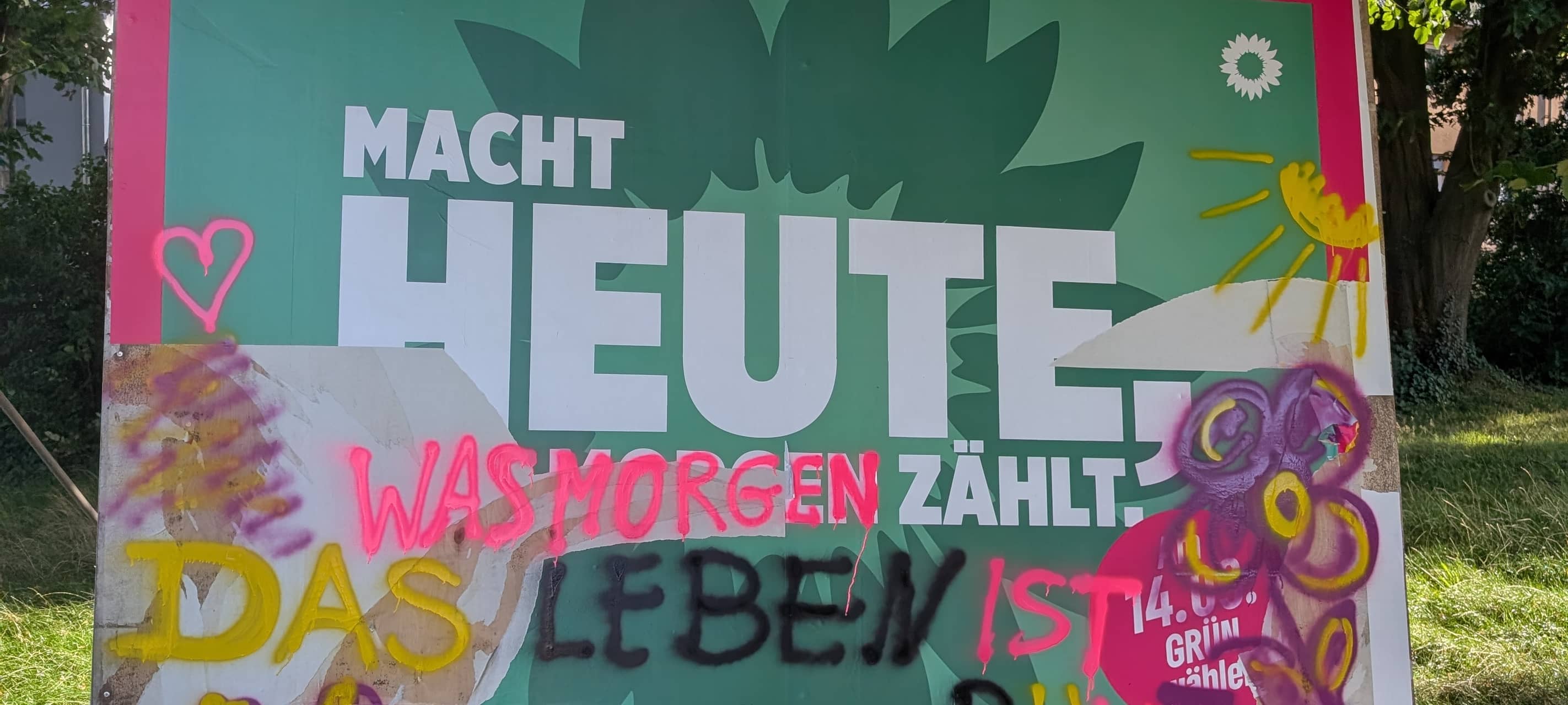 Umgang der Parteien im Kreis mit zerstörten Wahlplakaten