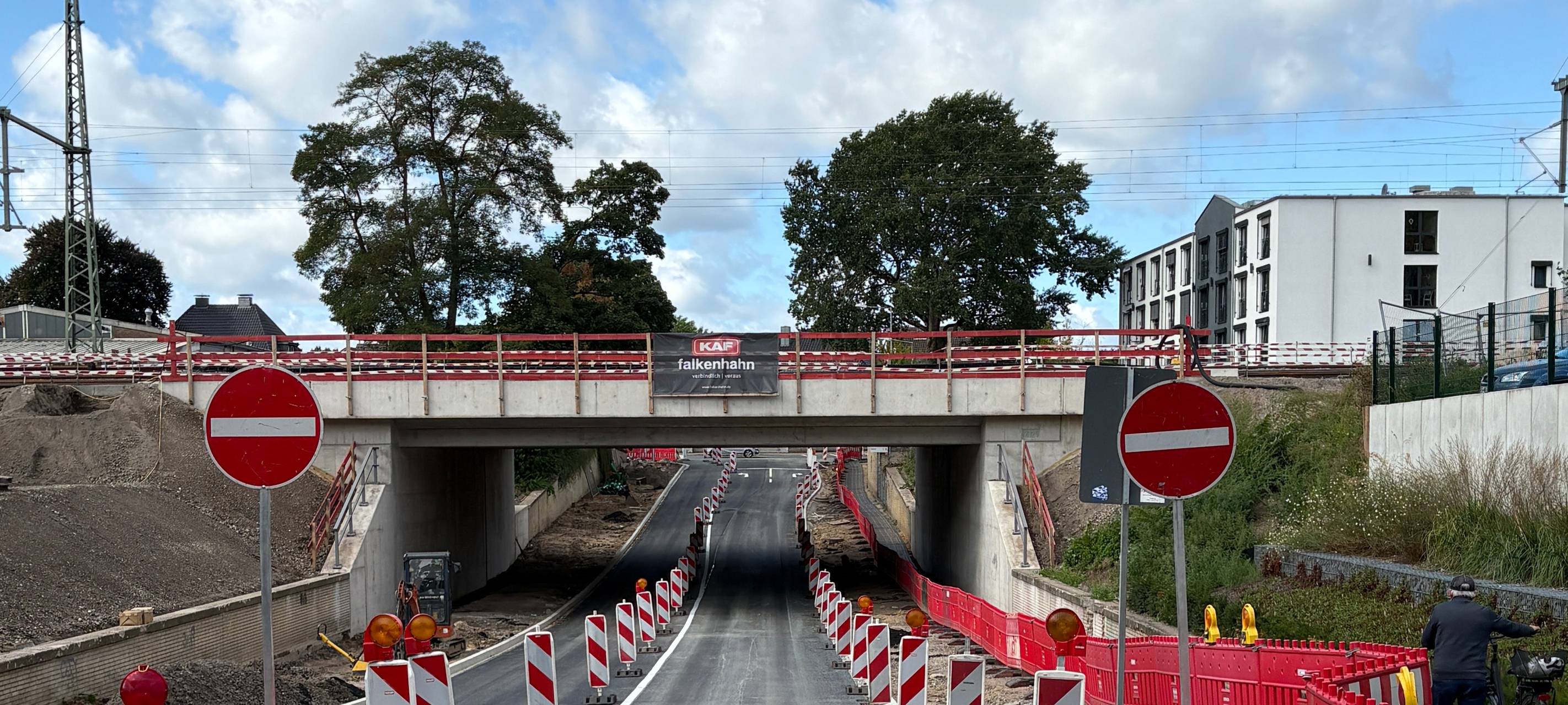 Kurt-Kräcker-Straße in Wesel ist halbseitig wieder frei