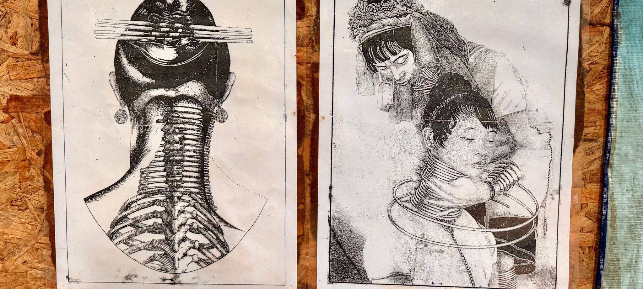 Langhalsfrauen - «Long Neck Karen» - im Norden Thailands