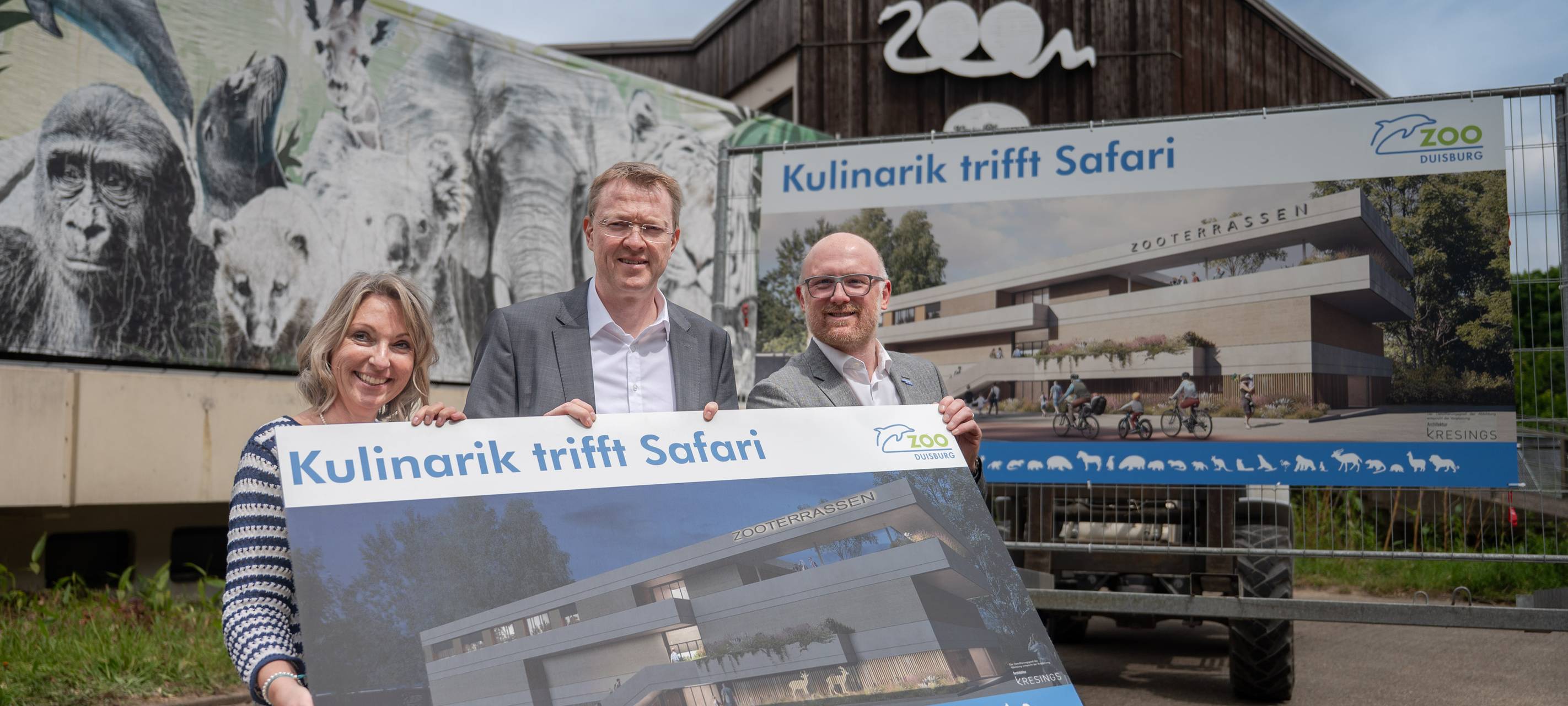 Neue Zooterrassen entstehen im Zoo Duisburg