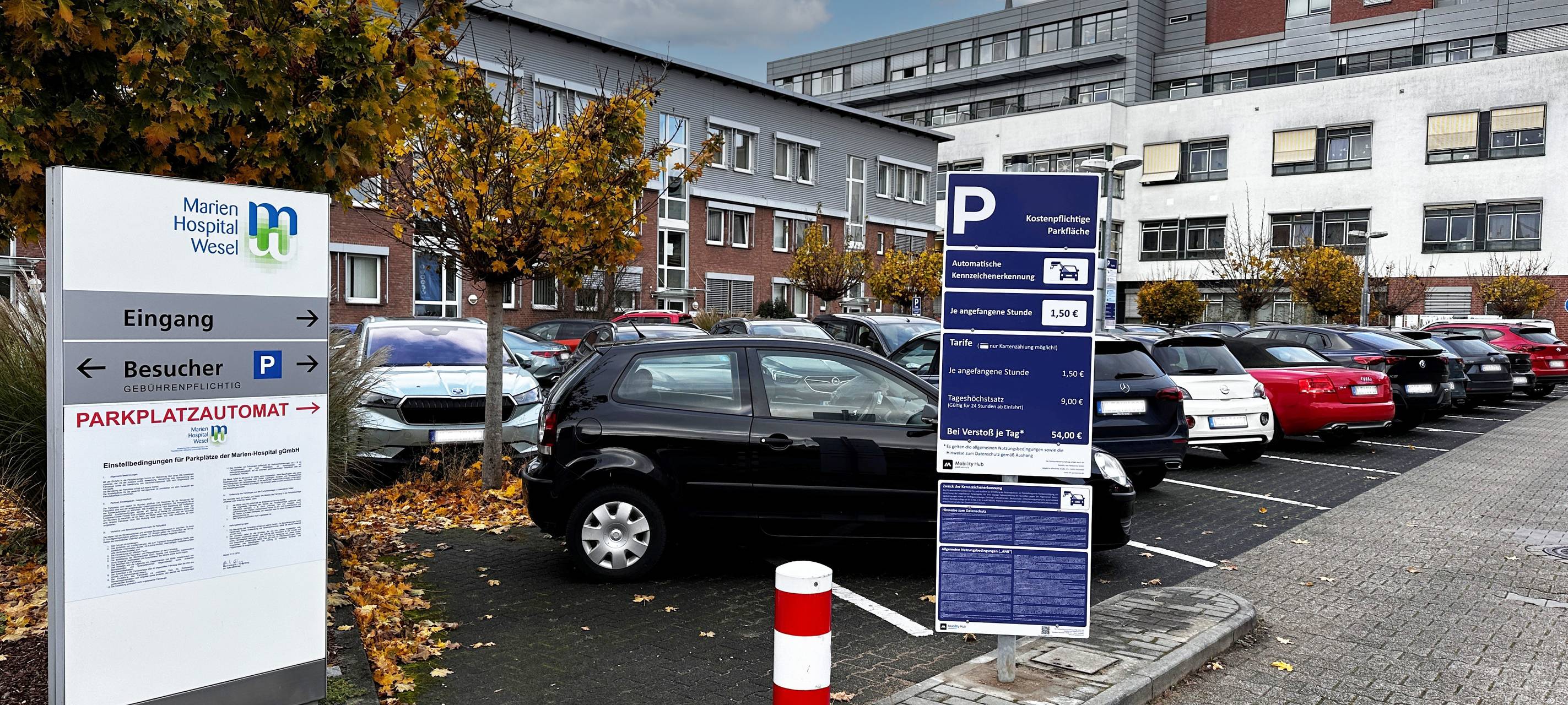 Digitales Parksystem am Marien-Hospital erleichtert den Besuch