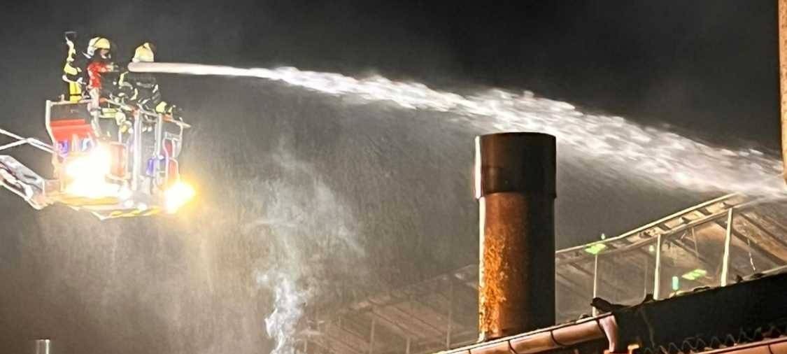 Scheunenbrand und Unfall in Hamminkeln