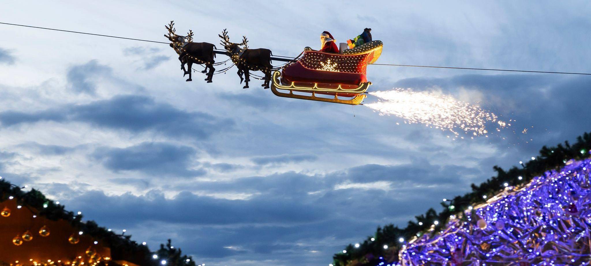 Flugradare sollen Schlitten des Weihnachtsmannes geortet haben