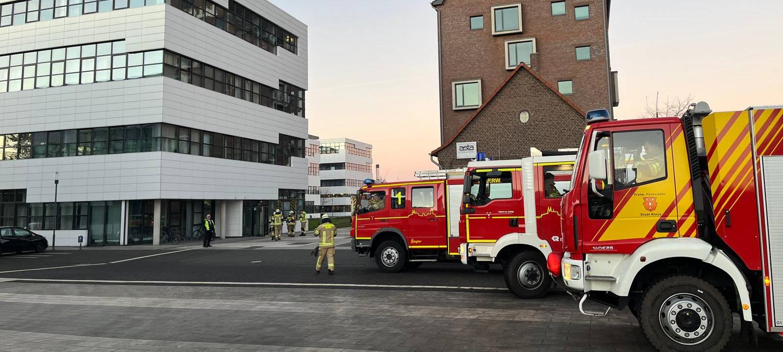 Wasserschaden in der Hochschule Rhein-Waal in Kleve