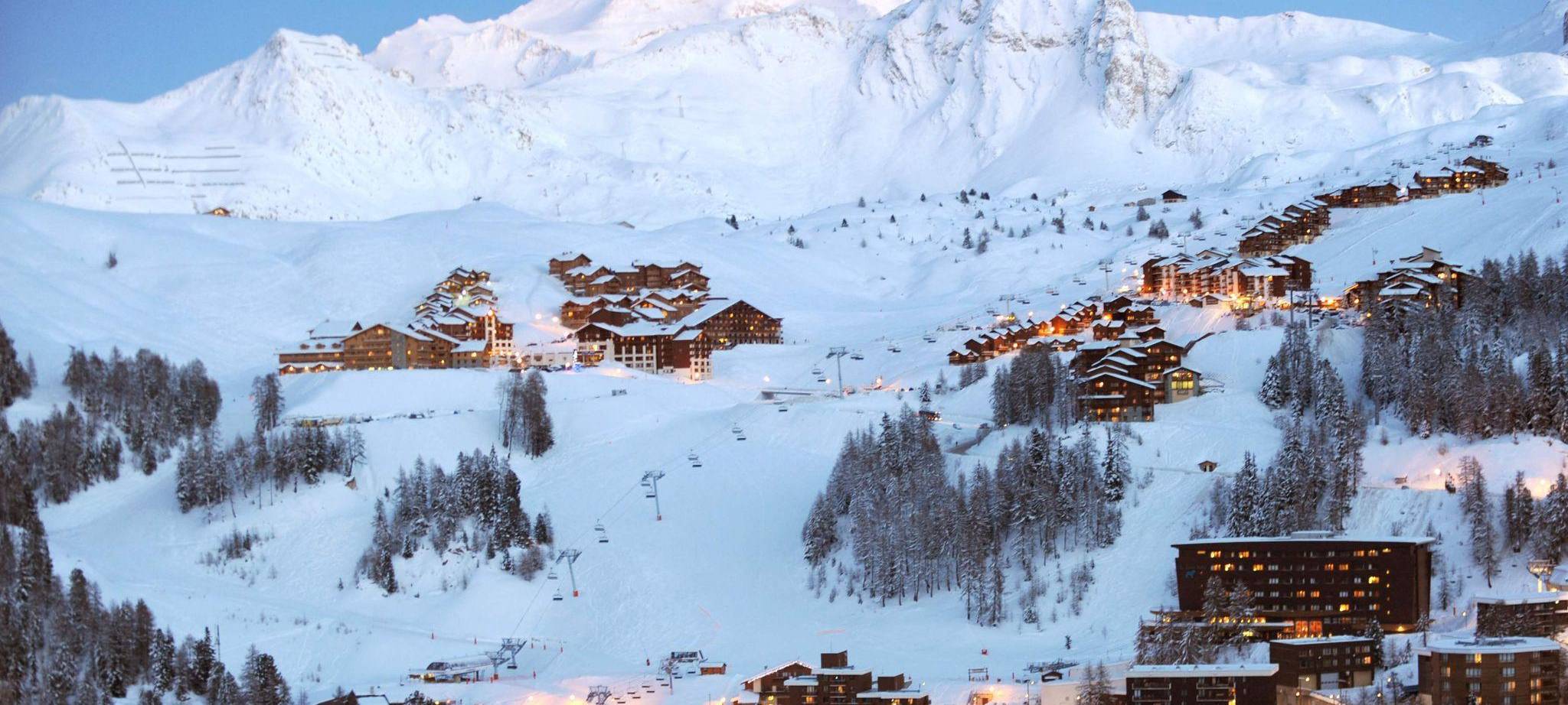 Skigebiet La Plagne in den französischen Alpen