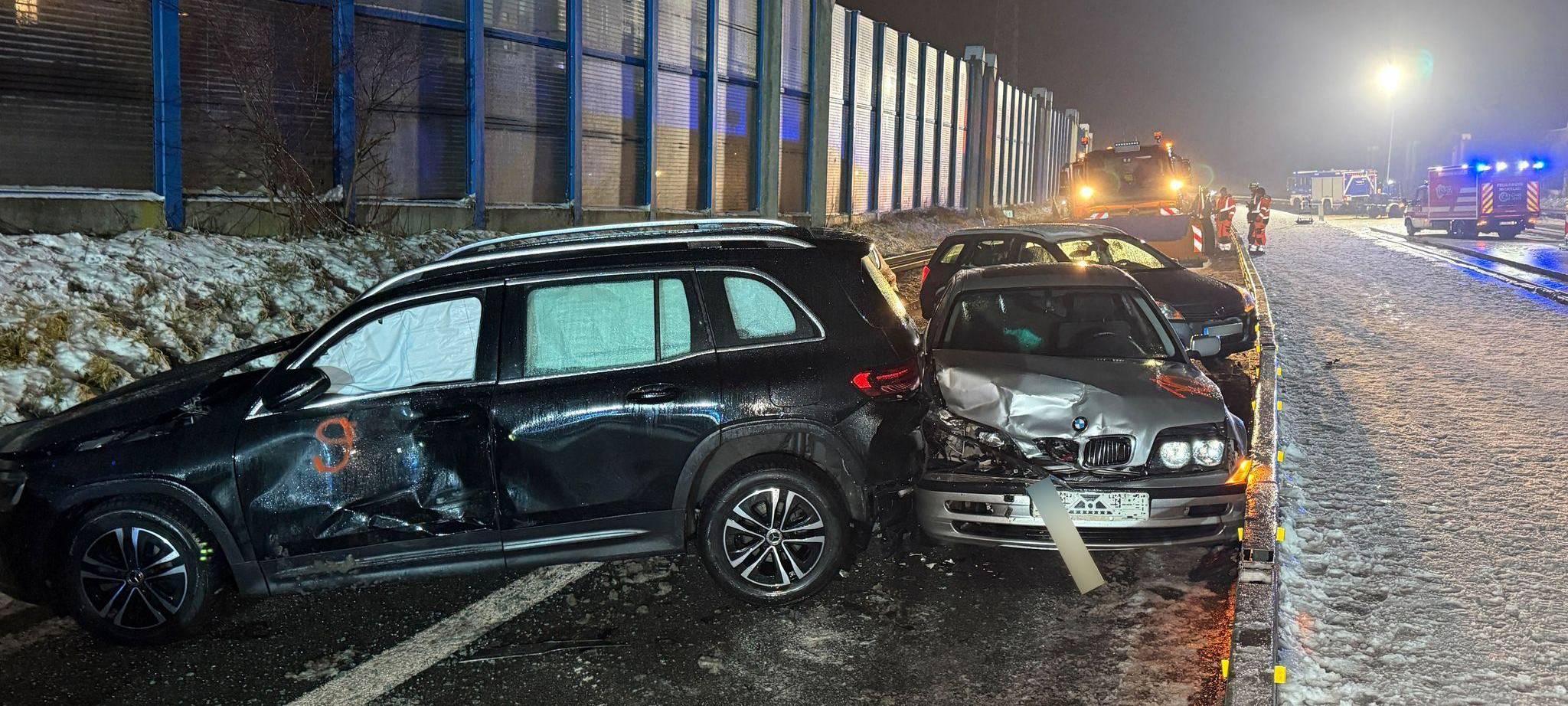 Massenkarambolage mit mehreren Verletzten in Oberfranken