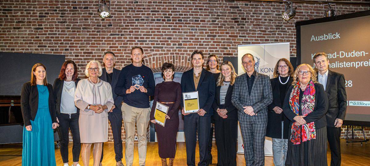 Konrad-Duden-Journalistenpreis 2026 in Wesel vergeben