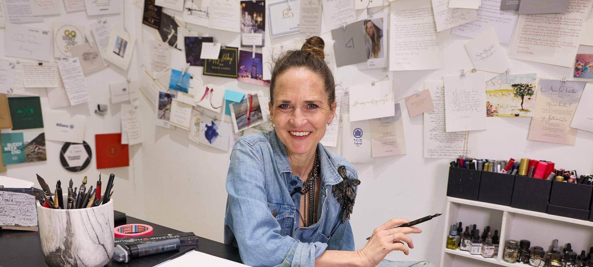 Künstlerin Jeannine Platz - Tag der Handschrift